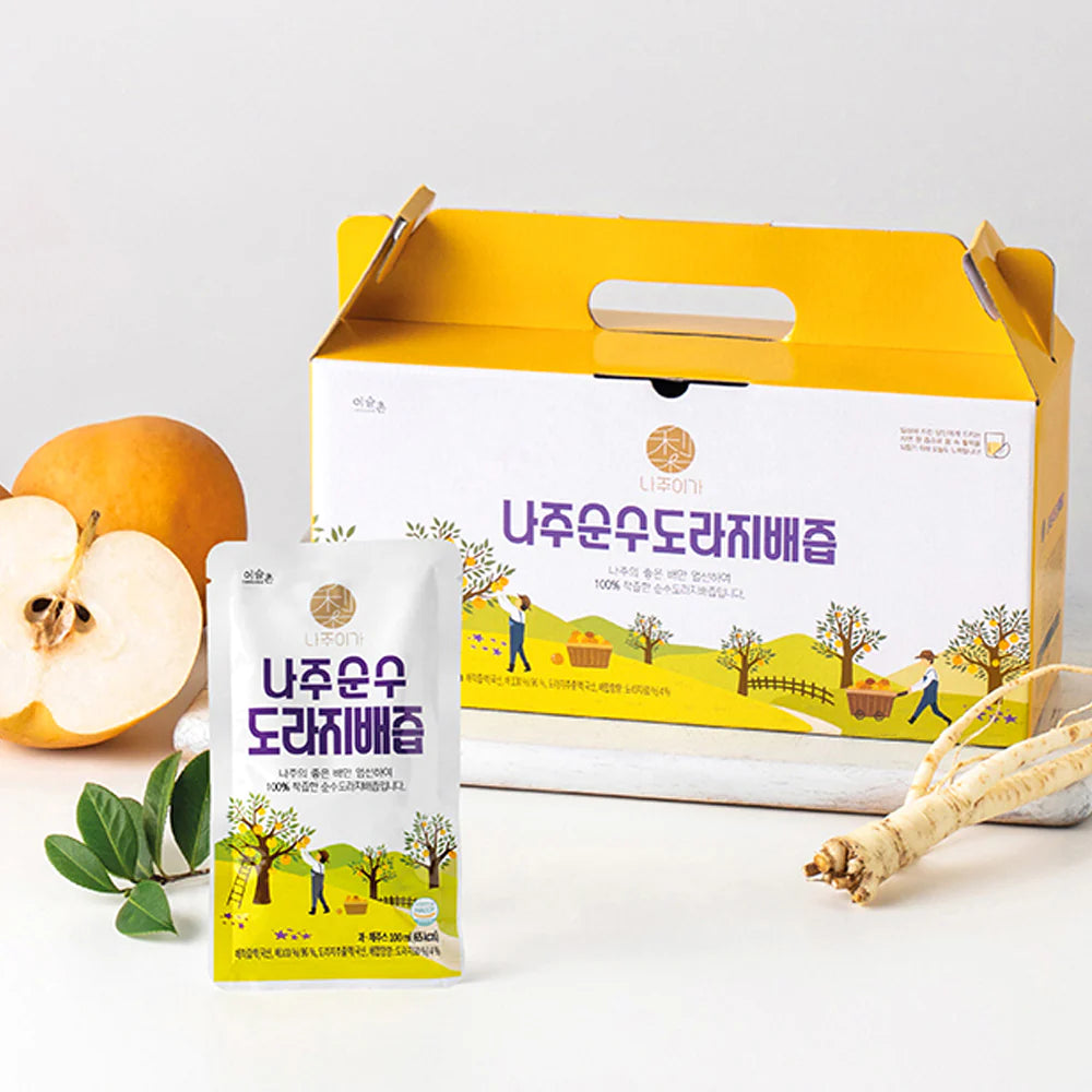 Najuiga Pure Balloon Flower Root and Pear Juice (100ml x 20 Pouches)