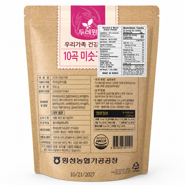 【Durewon】韩国十谷杂粮粉 冲饮谷物粉 500克