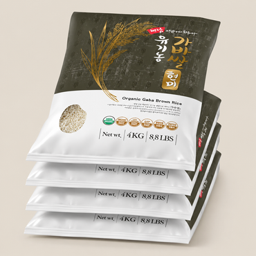 <Free Shipping> Haenam Organic Brown Rice with GABA (4kg) * 4packs