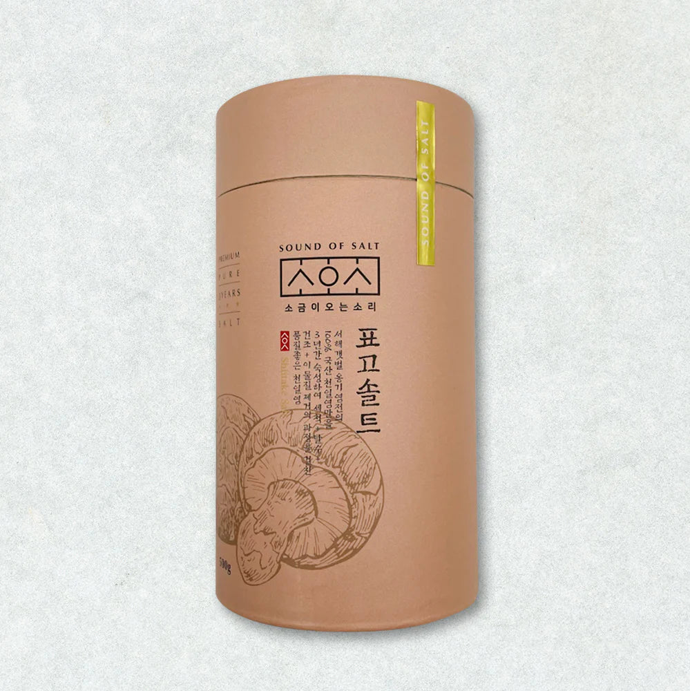 Sogeumi Oneun Sori Shiitake Salt (500g) (3-Year Aged Sun-Dried Sea Salt)