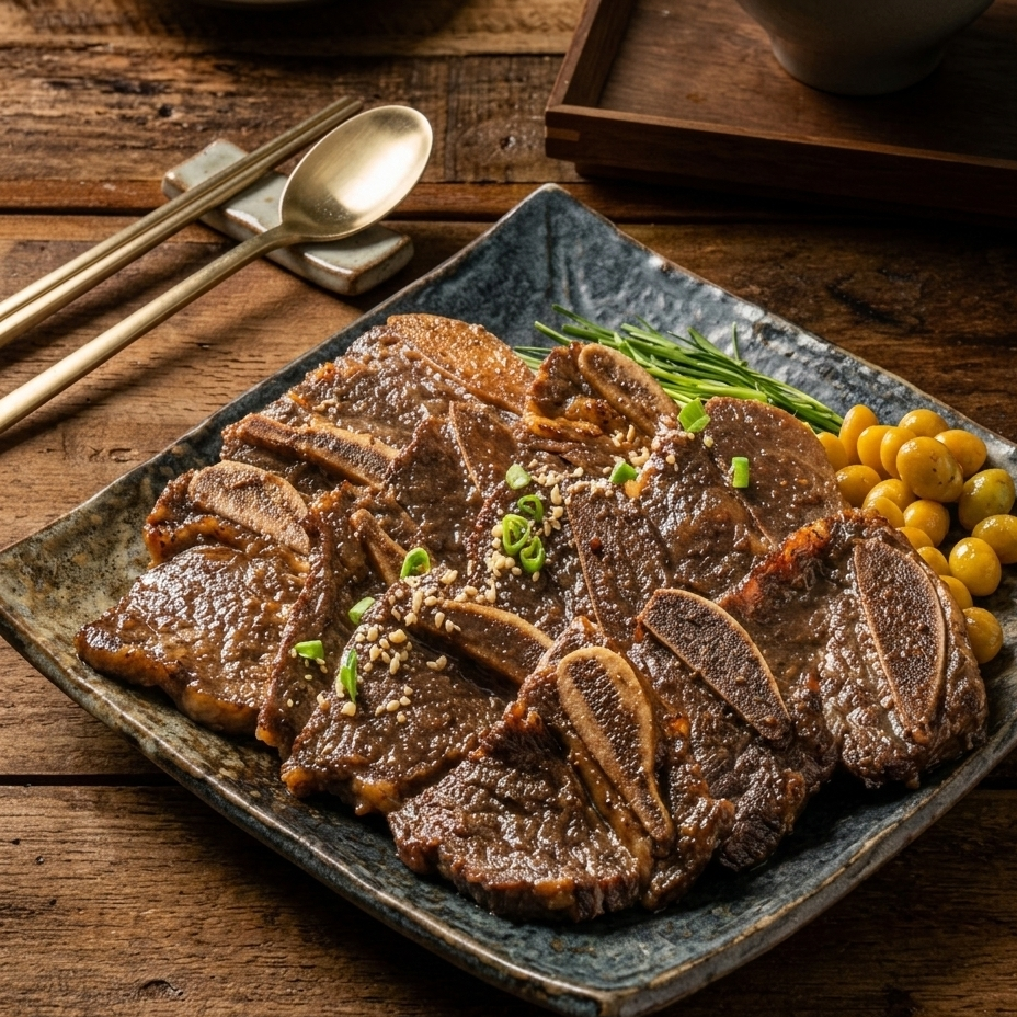 Premium Center-Cut LA Galbi (Marinated Beef Short Rib)(2lbs)