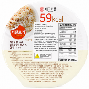 59-Calorie Fermented Konjac Brown Rice(150g)