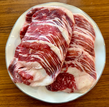 Black Angus Thin Sliced Brisket (Chadolbaegi) (1 lb)