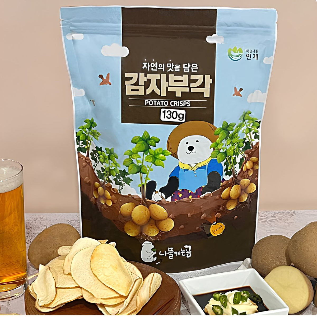 [나물캐는곰] 감자부각 (130g)