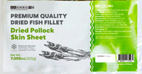 Premium Dried Pollock Skin Sheets (200g)
