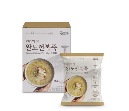 Wando Abalone Porridge (45g × 5 Packs) (1 Box)