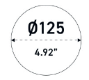 [Paper Food Container]Diameter 125mm - 520ml, 17oz / 650ml, 22oz