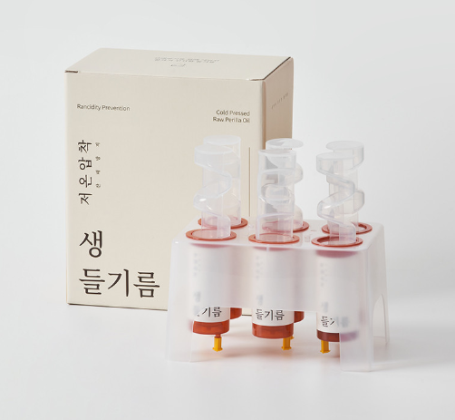 [산방포유] 산패방지 저온압착 한국산 생들기름 (50ml x 6P)