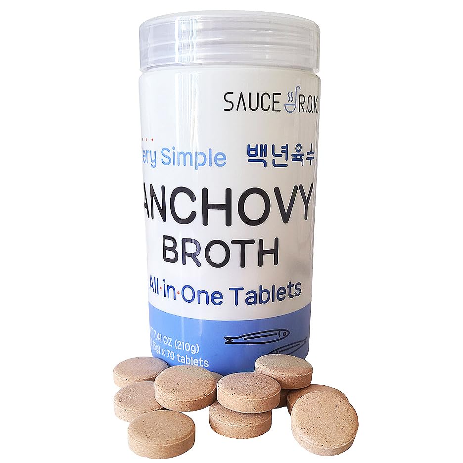 Sosrak 100-Year Broth Stock Cubes, Anchovy Broth (210g) (70 Cubes)