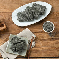 Mosi Leaf & Black Sesame Glutinous Rice Injeolmi (Korean Rice Cake) 1kg
