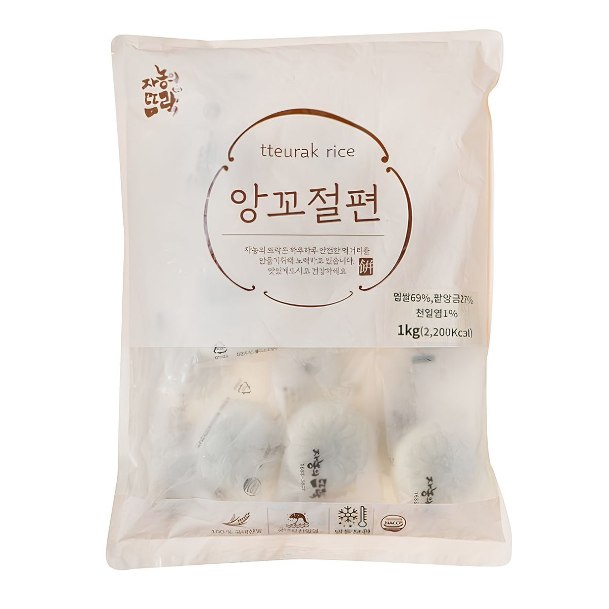 [Janong] Red Bean-Filled Jeolpyeon Rice Cake (1kg, 2.2 lbs)