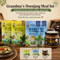 Grandma's Doenjang Meal Set ( Namul x 4, soybean paste x 1 )