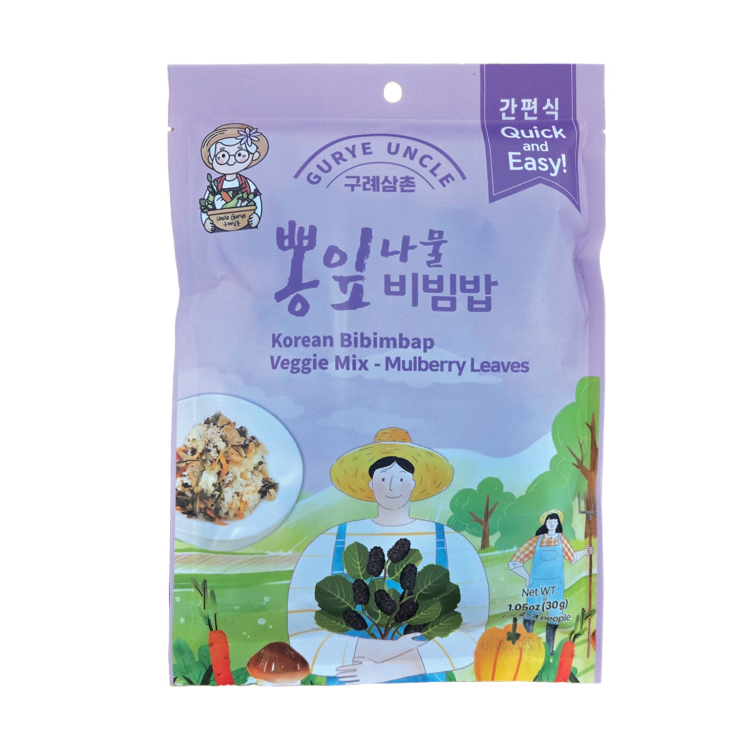 Korean Bibimbap Veggie Mix Mulberry Leaves (1.05 oz)