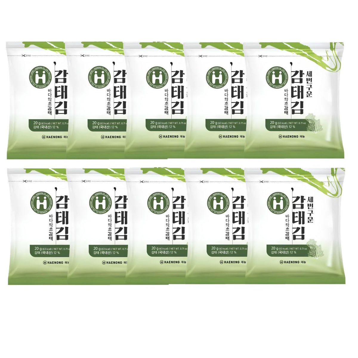 [Haenong] Roasted Gamtae Seaweed (20g, 0.71 oz)