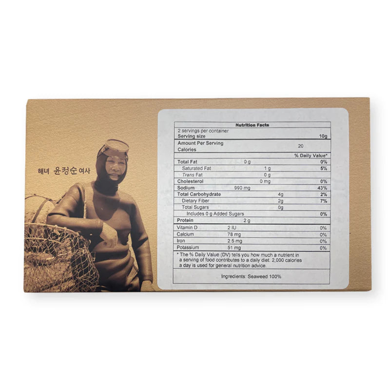 Yoon Jung Soon Dolmiyeok Seaweed – 20g (2 Servings)