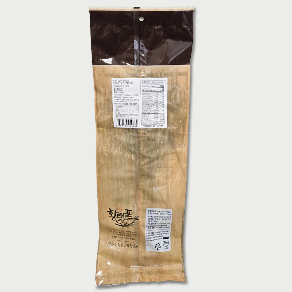 【Golden Hill】严冬干制明太鱼片（1条，80g，2.82 oz）