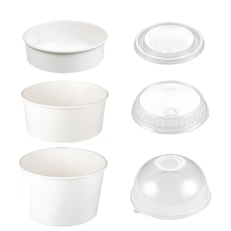 White Paper Food Container