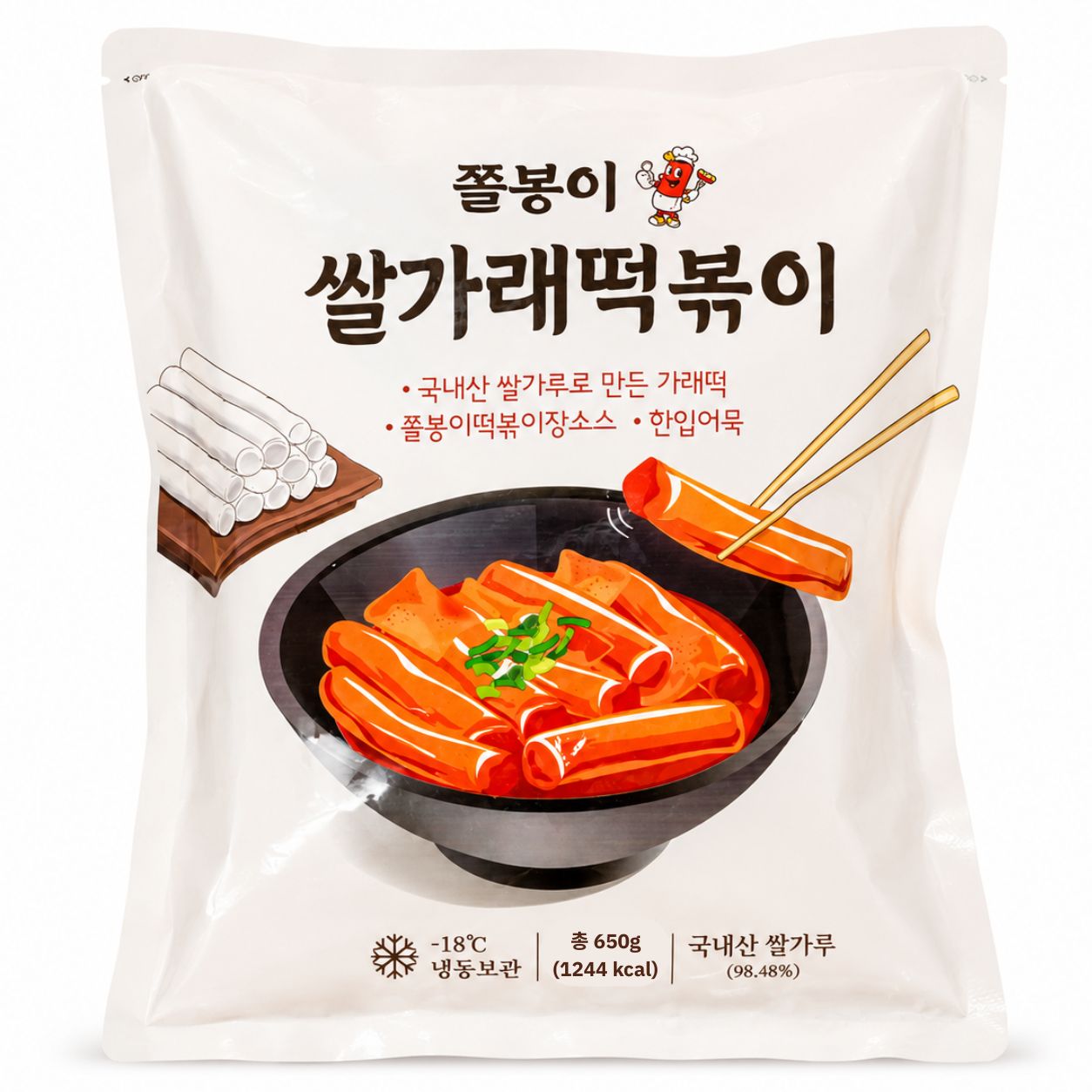 [한양식품] 쫄봉이 쌀가래 떡볶이 (650g)