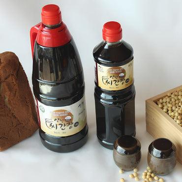 Traditional Korean Soy Sauce, Sancheong Aged Seed Soy Sauce (1L, 33.81 fl oz )