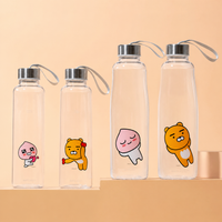 Kakao Family Water Bottle Set ( 2 Slim Bottle + 2 Large Water Bottle)