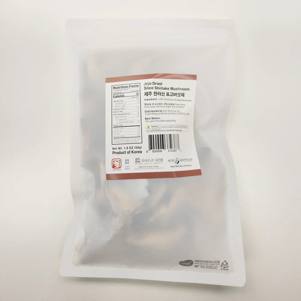 Jeju Hallasan Sliced Shiitake Mushrooms (50g)