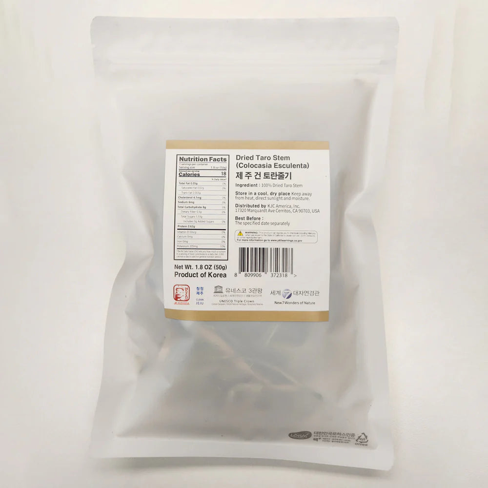 Jeju Dried Taro Stems (50g)