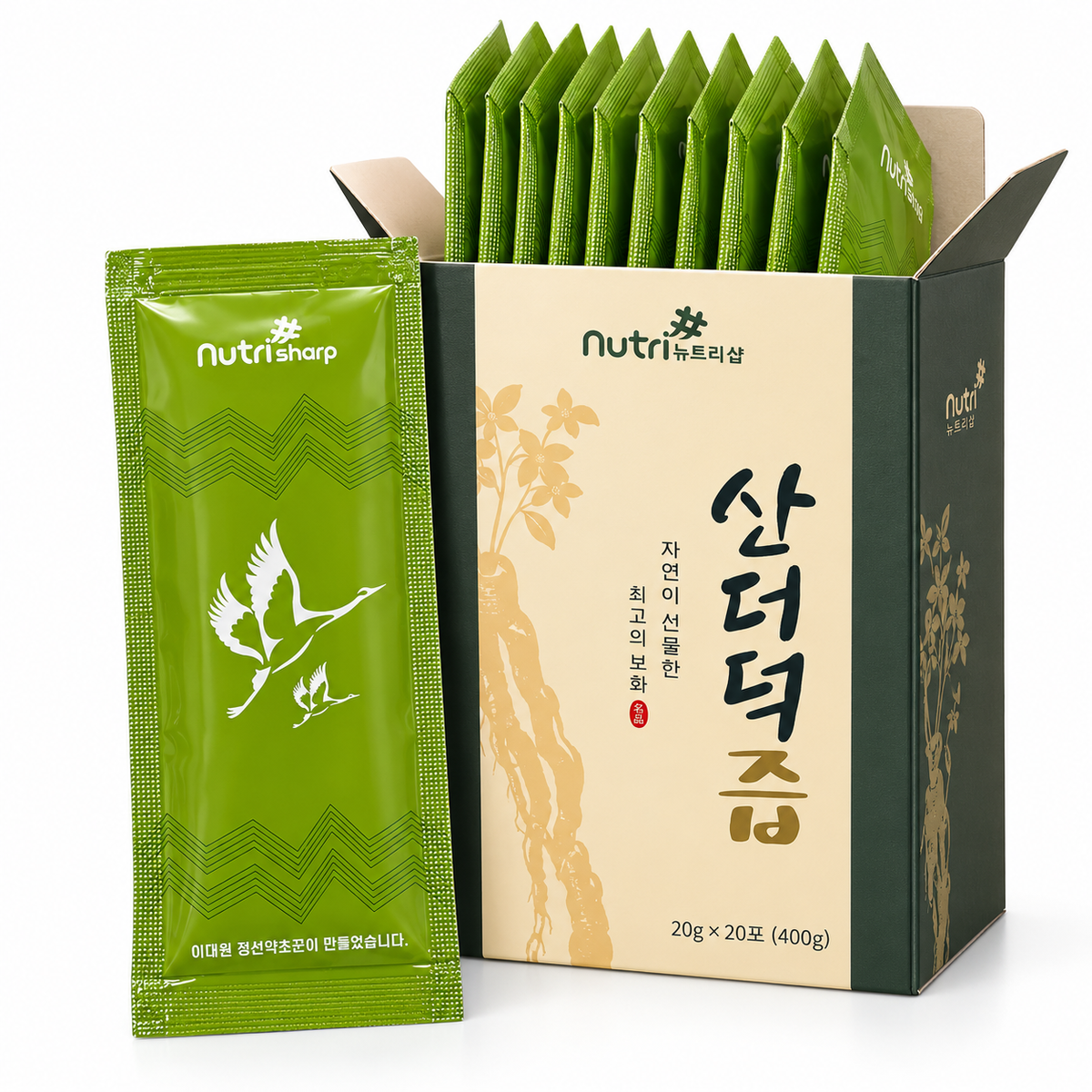 [Nutri] Wild Deodeok Juice (400g, 14.11 oz, 20 Pouches)