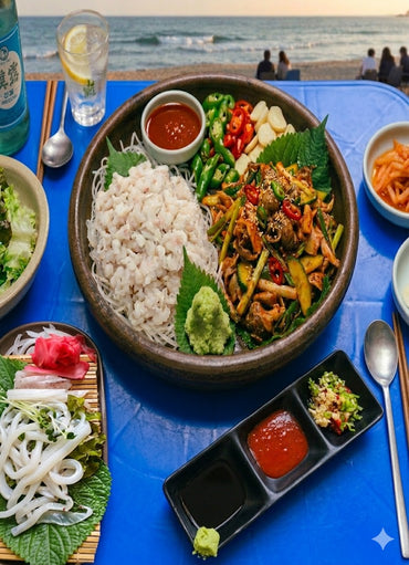 Beachside Pocha Set 🌊(3 Sashimi + Chojang 350g )