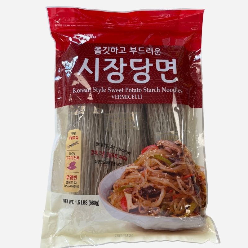 Korean Market Glass Noodles (100% Sweet Potato Starch)