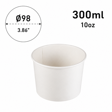 [Paper Food Container]Diameter 98mm - 350ml,10oz / 350ml,12oz