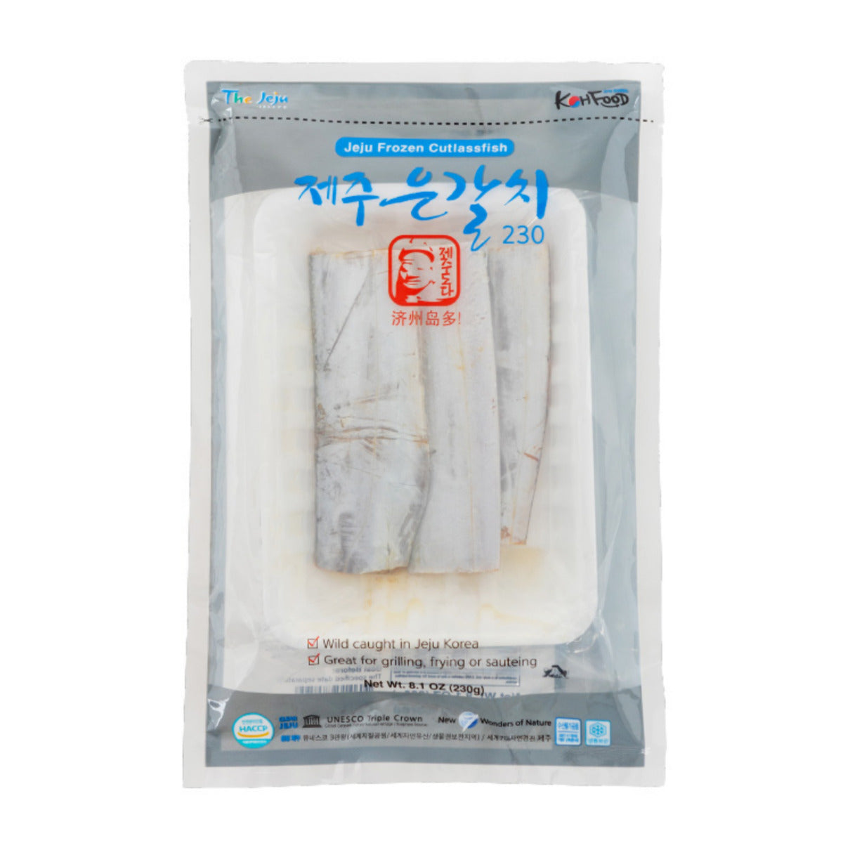 济州岛冷冻带鱼 230克