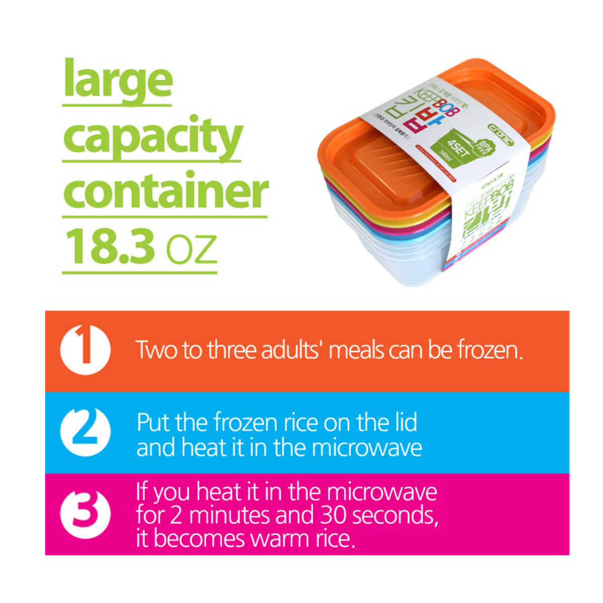 KEEP BOB 540毫升 – 长方形 4 套