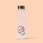 Large Size Water Bottle KakaoFriends Licensed Design - 1 Liter (33.8oz) Tritan Material - Leak Proof Twist Off Steel Cap (APPEACH)
