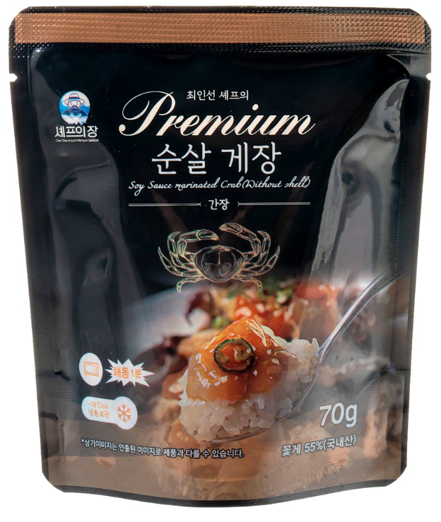 [셰프의장] 최인선 셰프의 국내산 프리미엄 순살 간장게장 & 양념게장 (70g)