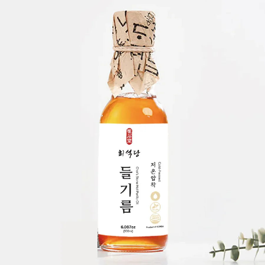 Premium Cold-Pressed Sesame / Perilla Oil from Korea (180ml)