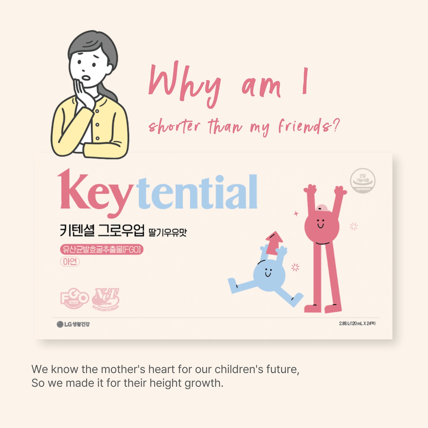 LG Keytential Growup 120ml × 24包