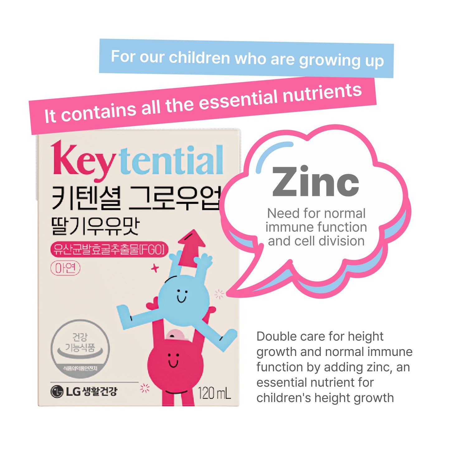 LG Keytential Growup 120ml × 24包