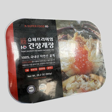 Super Premium Soy Sauce Marinated Female Blue Crab (Korean Gejang)-800g